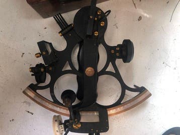 Sextant de micromètre - Laiton - henry hughes & sons, Antiquités & Art