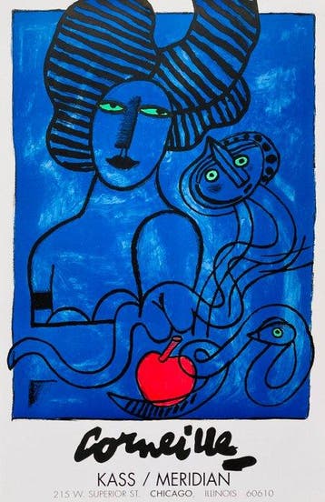 Corneille - Corneille - Kass/Meridian - Lithografie Poster -, Antiek en Kunst