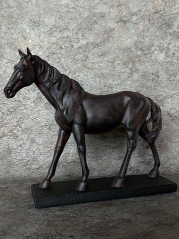 Statue, Lopend paard (Zonder Minimumprijs) - 24 cm - Résine