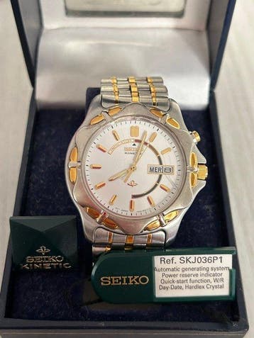 Seiko - Kinetic DayDate Gold Plated - Zonder minimumprijs -