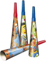 Sesamstraat Feesttoeters 6st, Verzenden, Nieuw