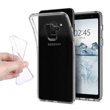 Samsung Galaxy A8 2018 Transparant Clear Case Cover Silicone, Verzenden, Nieuw