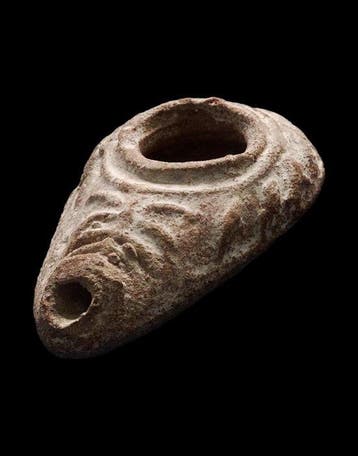 Oud-Romeins Terracotta - Levantijnse olielamp met, Verzamelen