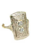 Bague tendance - 14 carats Or jaune, Or blanc - 0.34ct. tw.