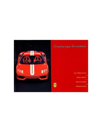 2003 FERRARI CHALLENGE STRADALE INSTRUCTIEBOEKJE 1929/03, Ophalen of Verzenden