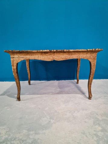 Middentafel - Verguld hout - Kleine tafel met