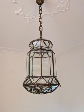 Plafondlamp - Brons - Structuur in brons; soldeerwerk van