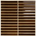 Wand Mozaïek Tegels Kitkat Factory Keramiek Bruin - Matje.., Doe-het-zelf en Bouw, Tegels, Nieuw, Ophalen of Verzenden, 20 tot 40 cm