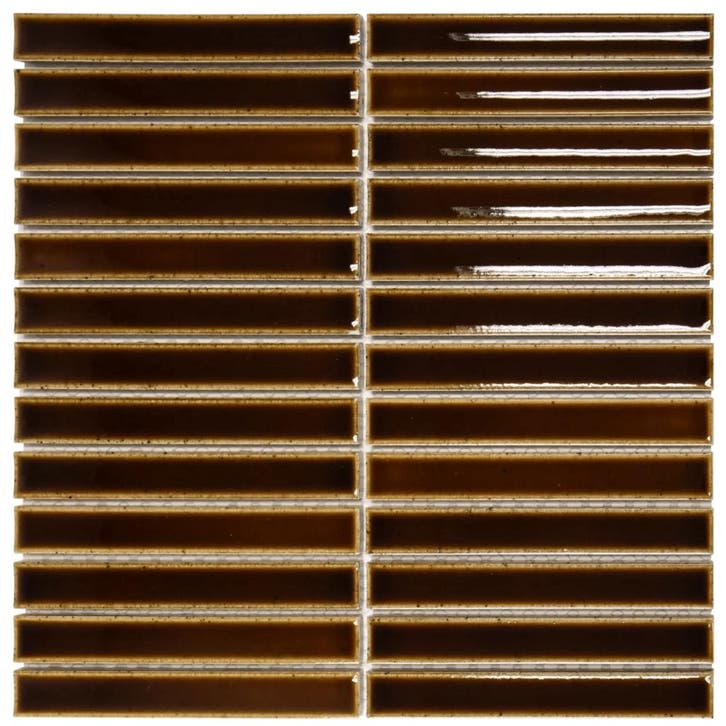 Wand Mozaïek Tegels Kitkat Factory Keramiek Bruin - Matje.., Doe-het-zelf en Bouw, Tegels, 20 tot 40 cm, 20 tot 40 cm, 10 m² of meer