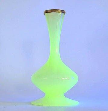 Vase - Ouraline, Opaline, Antiquités & Art, Antiquités | Verre & Cristal