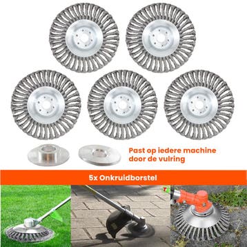 Set van 5 Stuks ! Universele Onkruidborstel – 20 CM –, Nieuw