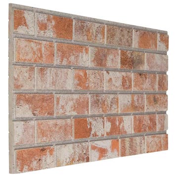 vidaXL Wandpanelen 10 st 100 x 50 cm Oranje EPS-schuim, Verzenden