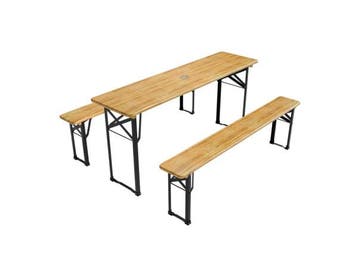 Veiling - Biertafel / bierbank biertafelset - 3-delig - 170c, Tuin en Terras, Tuintafels, Nieuw
