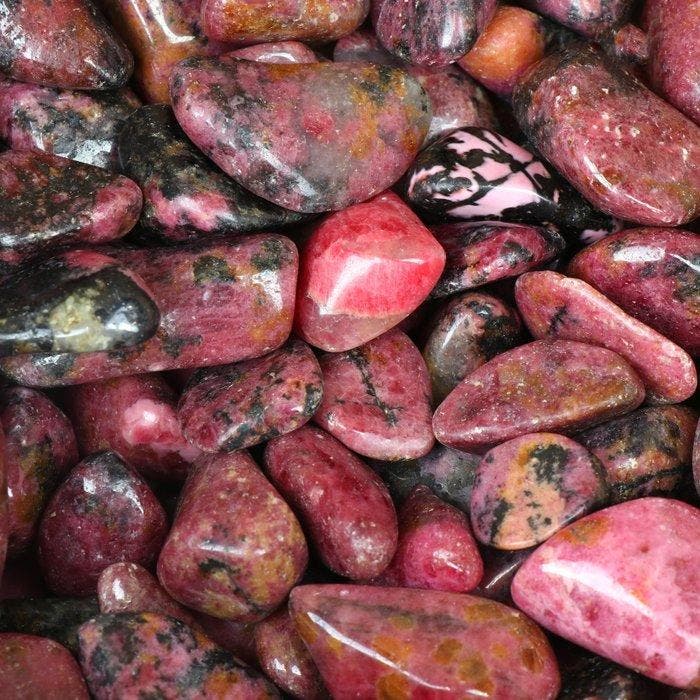 Rhodoniet - Getrommelde stenen - Lot- 1 kg, Collections, Minéraux & Fossiles