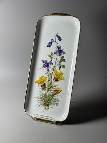 Rosenthal - E. Baumgartner - Dienblad - Alpenbloemen - 35 cm