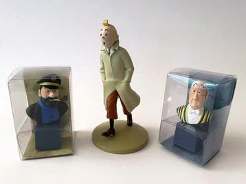 Moulinsart - Tintin - 3 - Tintin en trench-coat + 2x, Nieuw