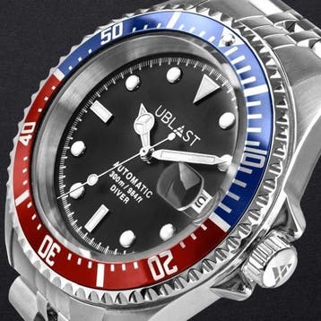 Ublast - Diver 30 ATM - UB3D4411BBR - Jubilee Straps - Heren