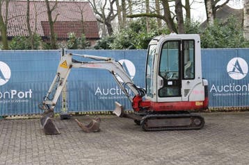 Veiling: Minigraver Takeuchi TB016 Diesel 9kW 2001, Ophalen