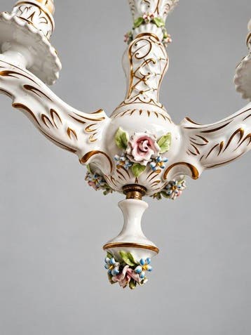 Lustre - Porcelaine, Laiton, Antiek en Kunst