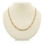 Gouden Figaro schakelketting, Ophalen of Verzenden, Gebruikt, Overige kleuren, Goud