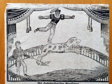 Affenkomödie. - 1835, Antiquités & Art