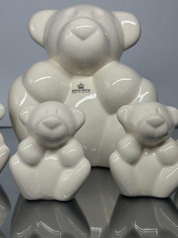 Boch Frères - Rik Delrue - Beeldje, Famille ours - 20 cm -