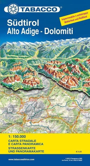 South Tirol / Alto Adige / Dolomites Road Map & Panoram. Map, Verzenden, Nieuw