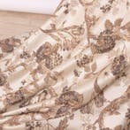 BA110 - Raro Damast Italiaans Textiel – Bloemmotief met