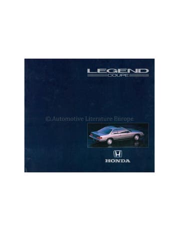 1988 HONDA LEGEND COUPE BROCHURE NEDERLANDS