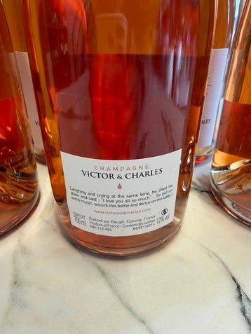 Victor & Charles, Victor & Charles Rosé - Champagne Brut,, Nieuw