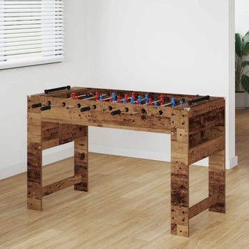 vidaXL Tafelvoetbal Oudhout 125 x 60,5 x 80 cm Bewerkt hout, Verzenden, Nieuw
