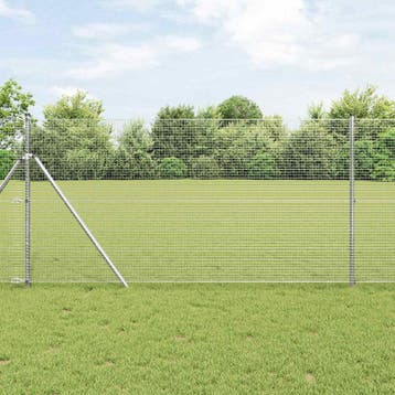vidaXL Gelast gaashek 5000 x 120 cm Zilver, Verzenden, Nieuw