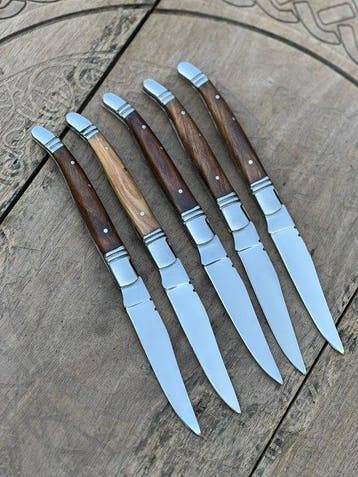 Keukenmes - Kitchen knife set - Fijne vintage Bougna met Bee