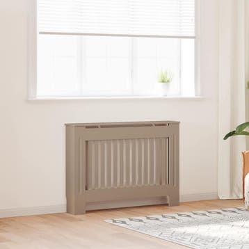 vidaXL Radiator Cover 2 st Sonoma Eiken 112 x 19 x 81,5 cm, Verzenden