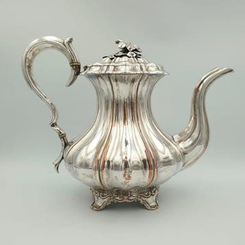 Theepot - Verzilverd - Antiek Klassiek