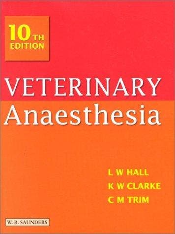 Veterinary Anaesthesia 9780702020353 Leslie Wilfred Hall, Boeken, Verzenden, Gelezen, Leslie Wilfred Hall