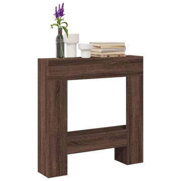 vidaXL Haardombouw 81x18x82 cm bewerkt hout bruin, Verzenden