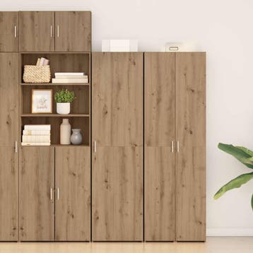 vidaXL Highboard Artisan Eiken 50 x 42,5 x 185 cm, Verzenden, Nieuw