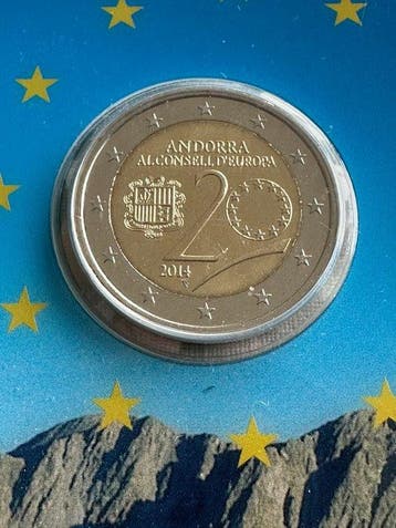 Andorre. 2 Euro 2014/2019 (3 stuks) (Sans prix de réserve)
