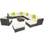 tectake Wicker zitgroep Las Vegas met aluminium frame - grij, Verzenden, Nieuw
