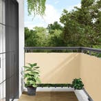 vidaXL Balkonscherm 600x90 cm PVC crèmekleurig, Verzenden, Nieuw