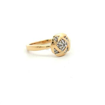 Zonder minimumprijs - Ring Zilver - 0.08ct. tw. Diamant, Nieuw