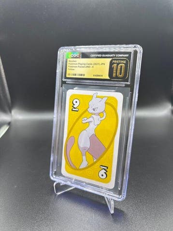 Pokémon - 1 Graded card - Mewtwo 9 Pokemon Pocket Uno - CGC, Hobby en Vrije tijd, Nieuw