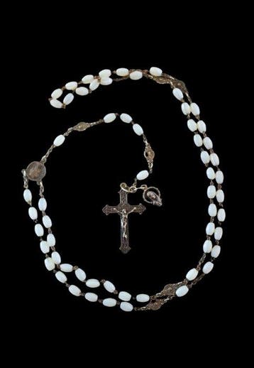 Chapelet - Métal, Opaline - 1940-1950 - Chapelet en ouraline