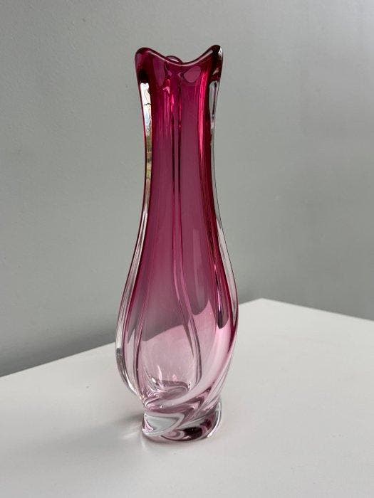 Val Saint Lambert - Vaas - Lulea - Kristal, Antiek en Kunst, Antiek | Glaswerk en Kristal