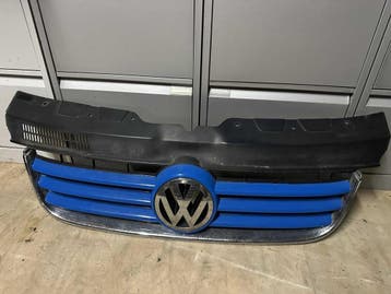Grill blauw zilver met zilveren embleem Volkswagen Transp..., Auto-onderdelen, Ophalen of Verzenden, Gebruikt, Volkswagen