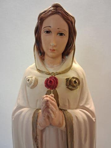Beeld, Maria Rosa Mystica - 47 cm - Gips, Antiek en Kunst