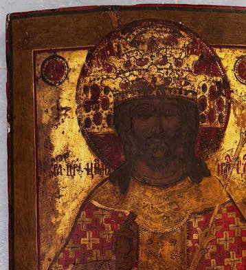 Icoon - Christus Pantokrator - Hout, Antiek en Kunst
