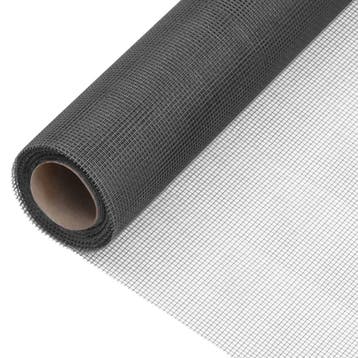 vidaXL Gaas 100x2000 cm glasvezel zwart, Tuin en Terras, Verzenden, Nieuw