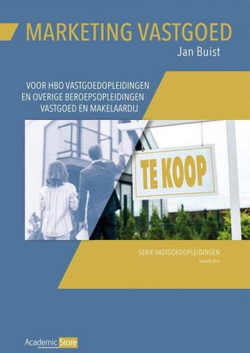 Marketing Vastgoed / Serie Vastgoed Opleidingen / 6, Verzenden, Gelezen, Jan Buist